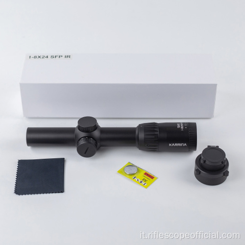 Hawkeye1-8x24mm FFP Riflescope impermeabile ammortizzatore